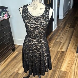 Soprano Black Lace Mini Dress